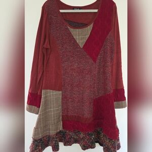 Natura Unique Patchwook Design Dress Size XXL